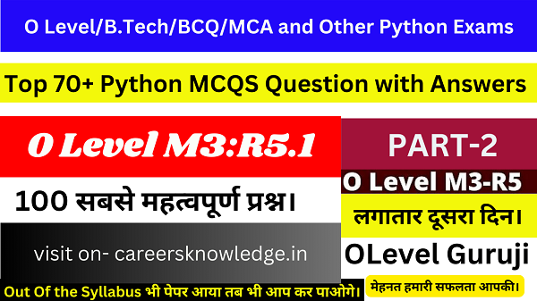 O level python mcq with answers
