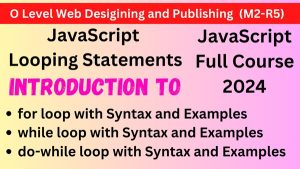 JavaScript looping statements with examples - Javascript