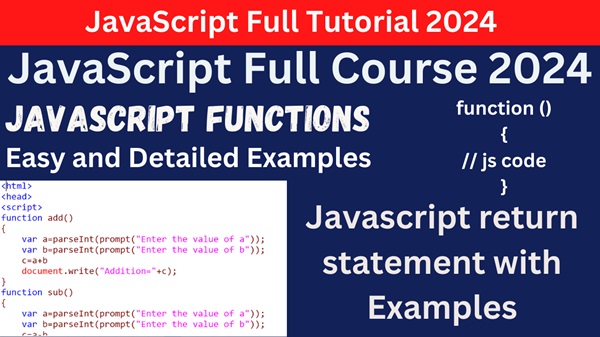 javascript functions examples for practice