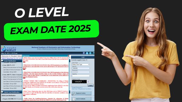 O Level Exam Date 2025