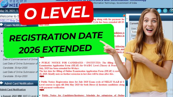 O Level Registration Date