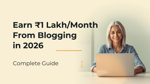 Earn ₹1 Lakh/Month From Blogging in 2026 (Complete Guide)